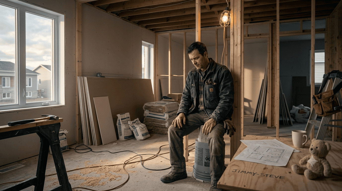 Bâtir une maison quand le cœur est ailleurs