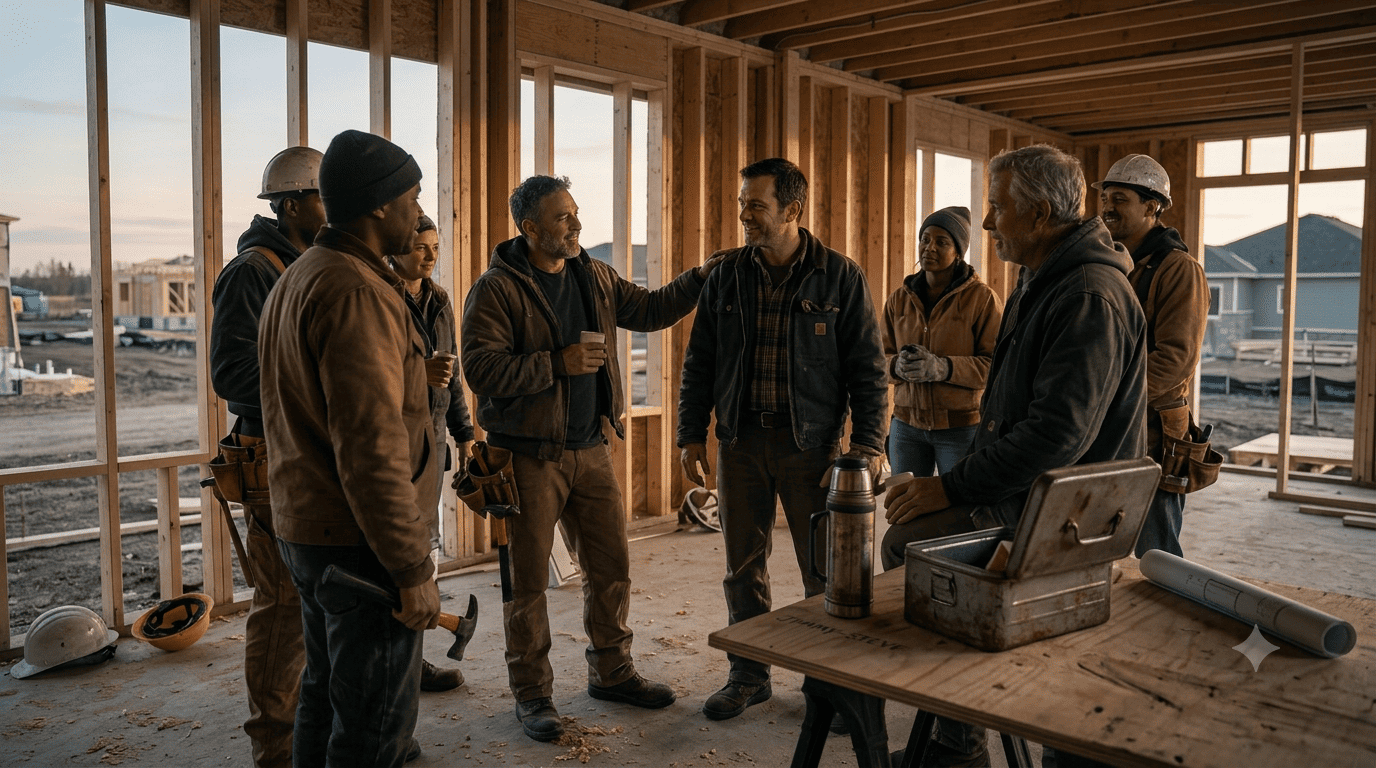 Le chantier se tait parfois, mais les histoires continuent