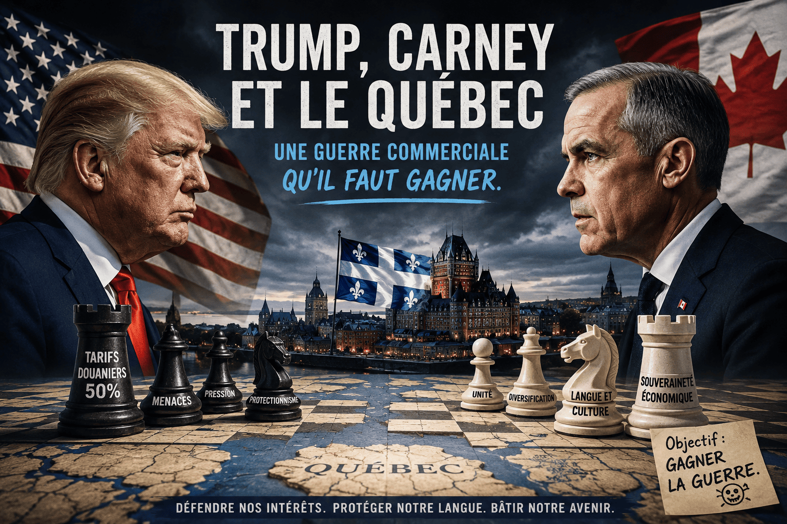Trump, Carney et le Québec
