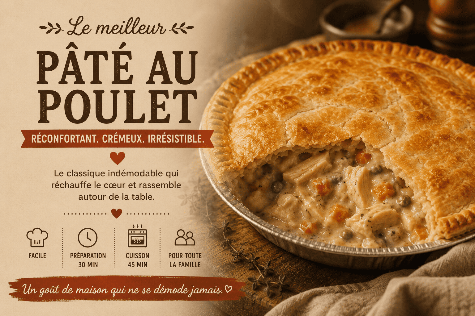 Le pâté au poulet de maman